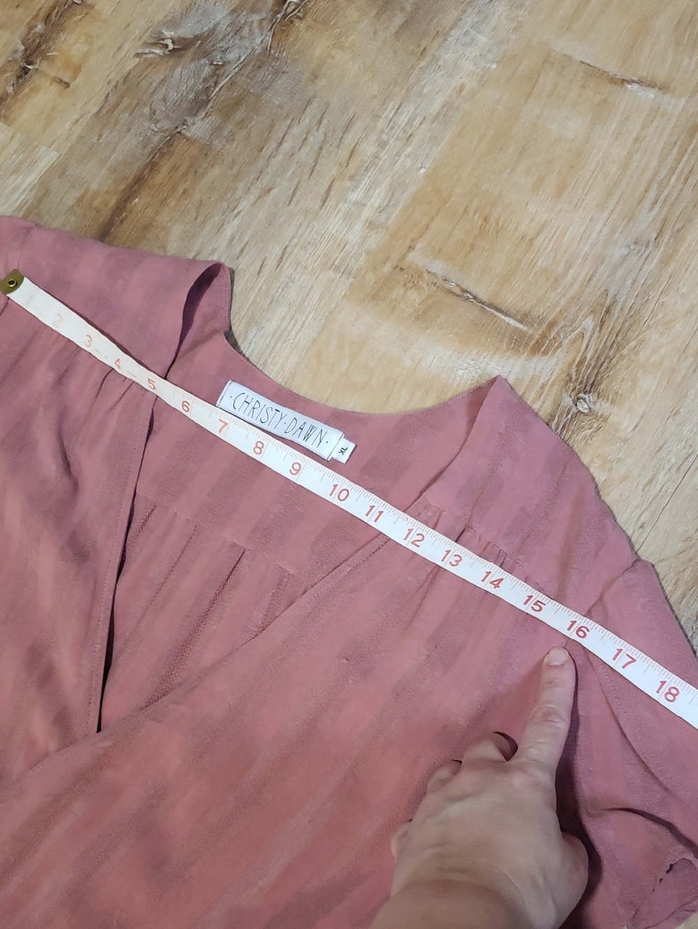 RARE EUC Christy Dawn Autumn Wrap Dress In "Dusty Mauve", Size XL - Picture 8 of 12